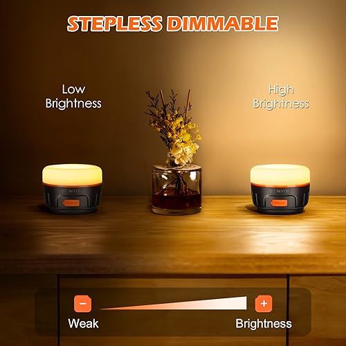 Miniatura 7 de Linterna LED recargable de 1000 lúmenes, tiempo de funcionamiento de 300 horas, 6400 mAh, IPX5 impermeable para camping, senderismo, cortes de