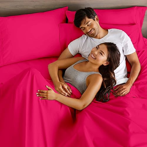 Miniatura 4 de Juego de sábanas de 4 piezas, color blanco, de lujo, suave, 100% algodón egipcio 650TC, resistente a la decoloración, hipoalergénico, tamaño queen,