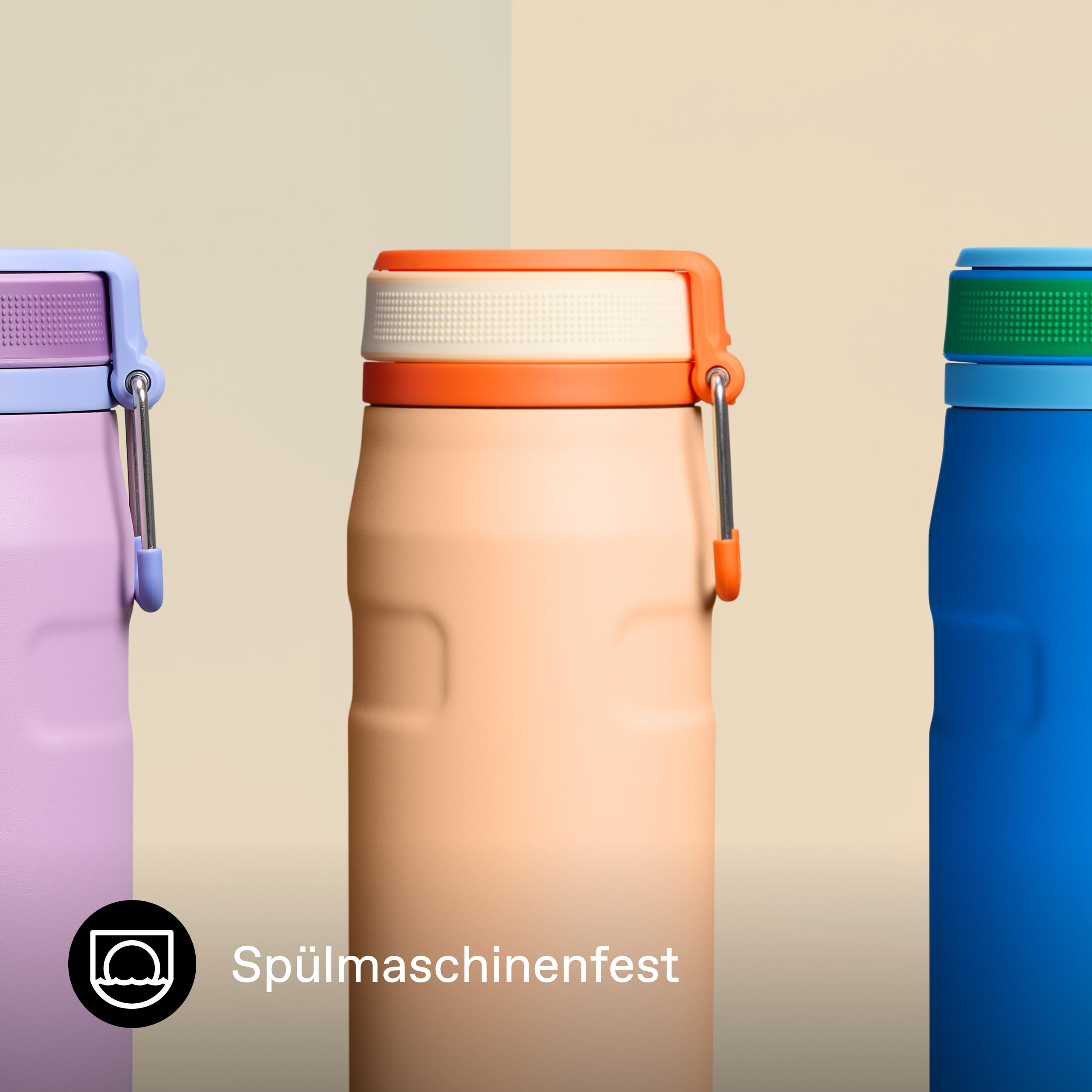 Stanley 1913 Flip Straw Trinkflasche 0.7L - Orange Sherbet | Kühlt 10 Std. - 3 Tage eisgekühlt - Auslaufsicher - BPA-frei - Spülmaschinenfest