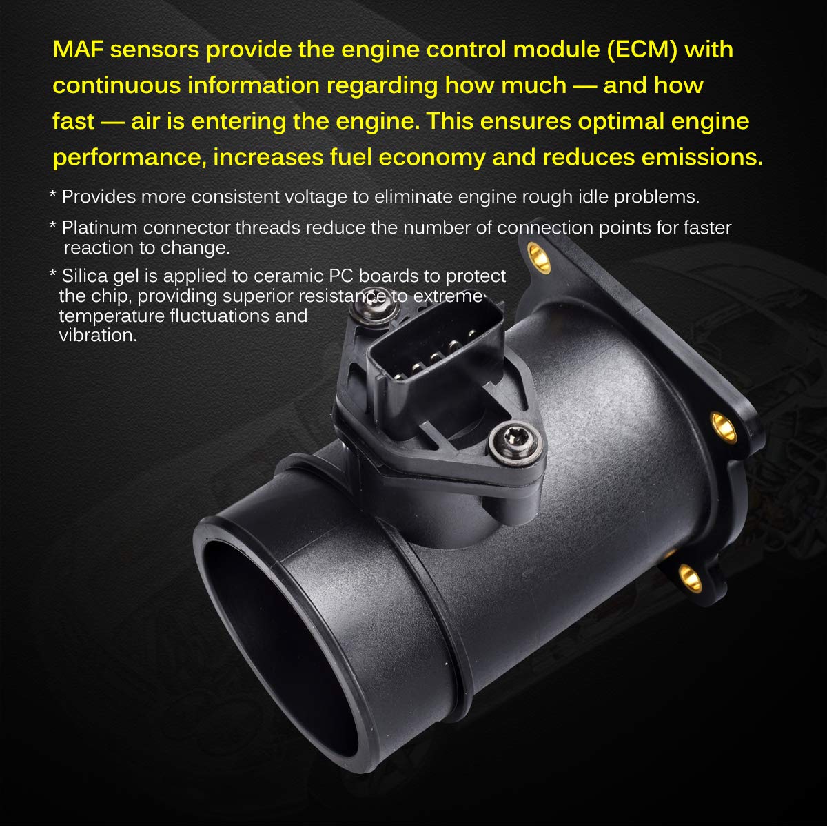 FAERSI Mass Air Flow Sensor Meter MAF 0280218152 22680-5M000 Compatible with 2000 2001 2002 Nissan Sentra 1.8L