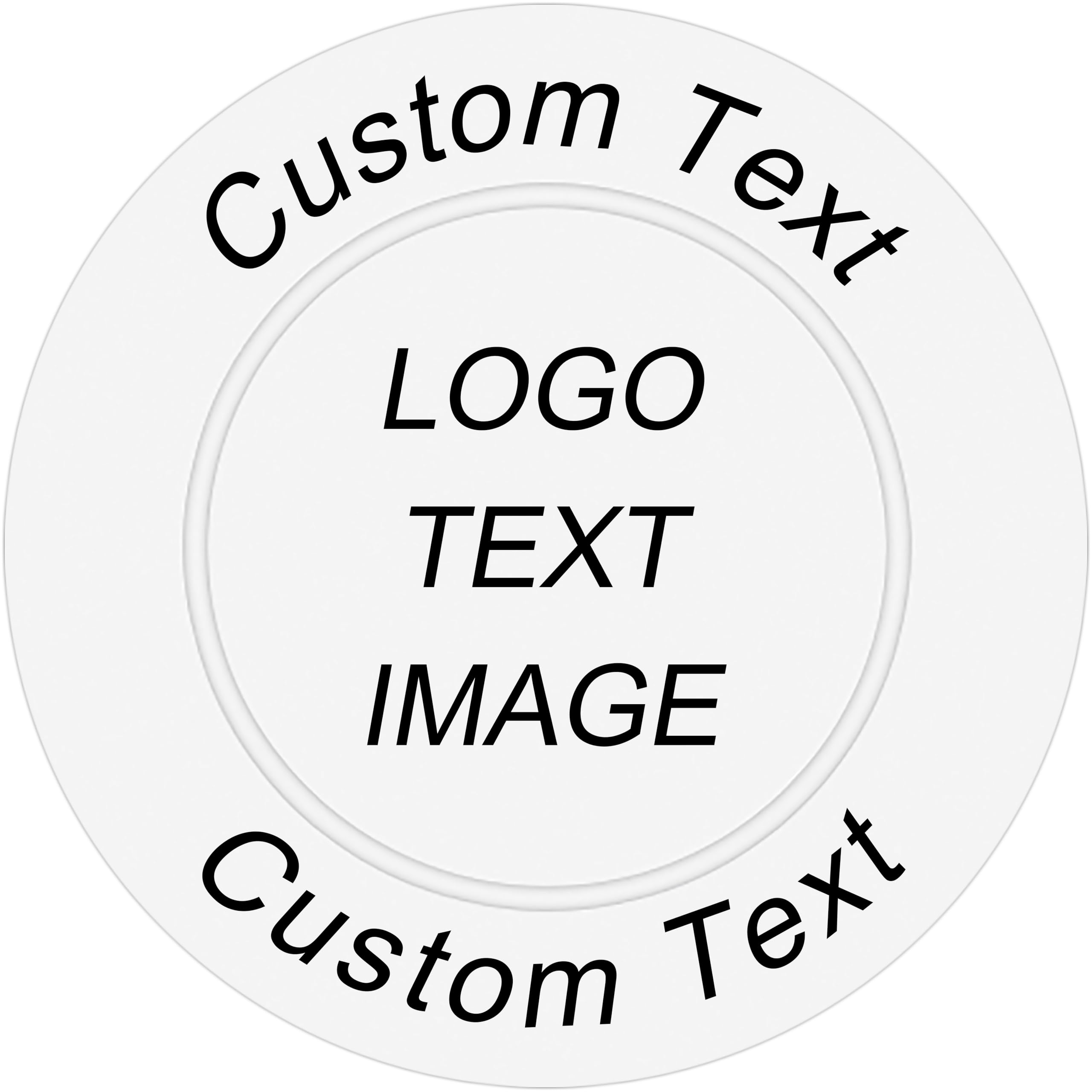 SHISANYI 100 Custom Plastic Poker Chips,Personalized Image or Text,Put Design on a Chip,Set for Bar Tokens,Party,Memorial Day,Wedding