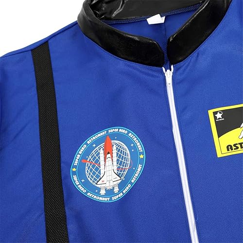 Miniatura 4 de Overol de disfraz para hombre de astronauta, de piloto de la fuerza aérea, ideal para fiestas