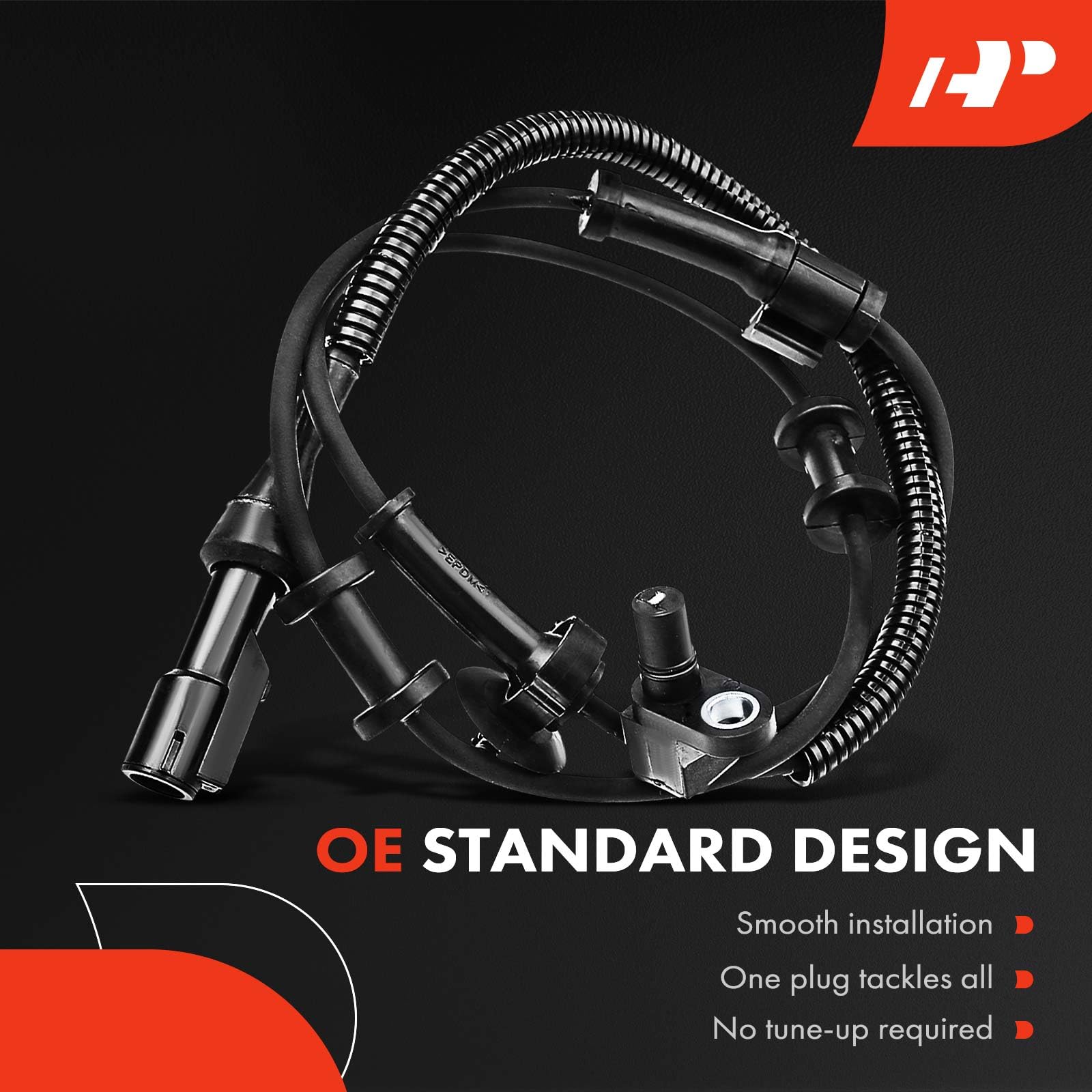 Front ABS Wheel Speed Sensor Set - Left & Right For Ford F250 F350 Super Duty Trucks