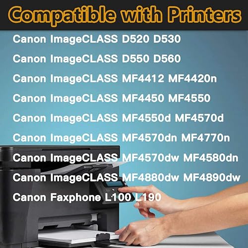 Miniatura 4 de 2-Pack Compatible CRG128 Printer Toner Cartridge 128 Used for Canon ImageCLASS MF4580dn MF4770n MF4880dw MF4890dw MF4450 MF4570dw D530 (Black), Sold