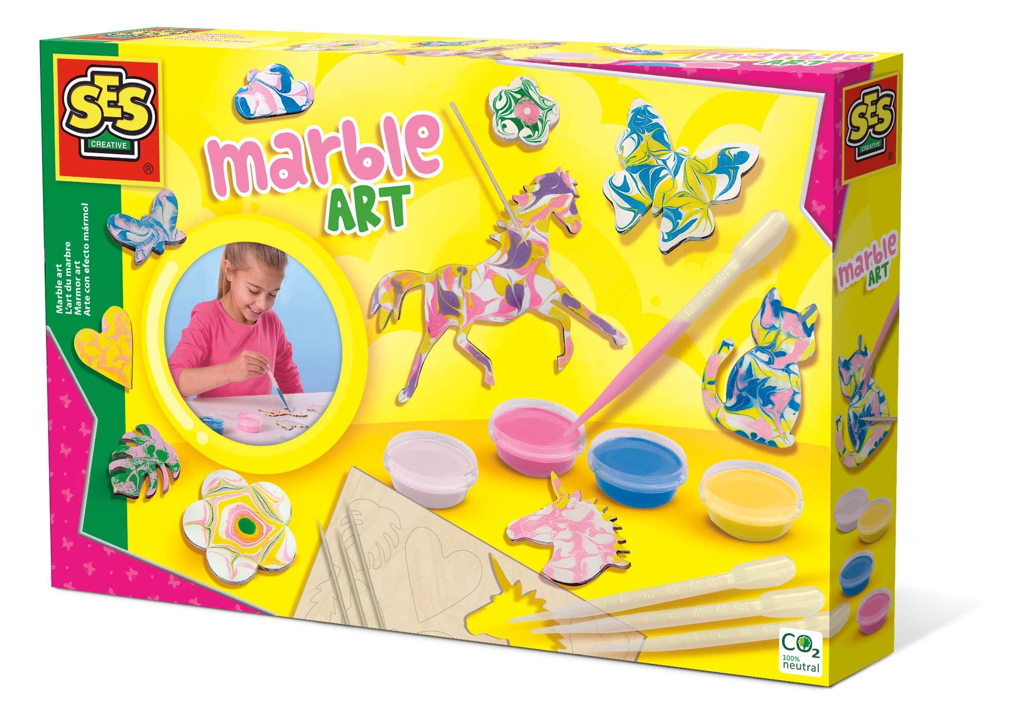 SES CreativeMarble Art Paint Set (14 Pieces)