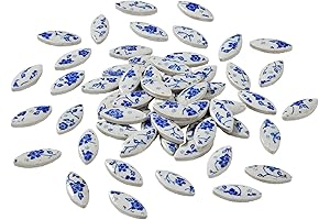 Petal Ceramic Mosaic Tiles: A Stunning Blend of Blue and White for Creative Expression