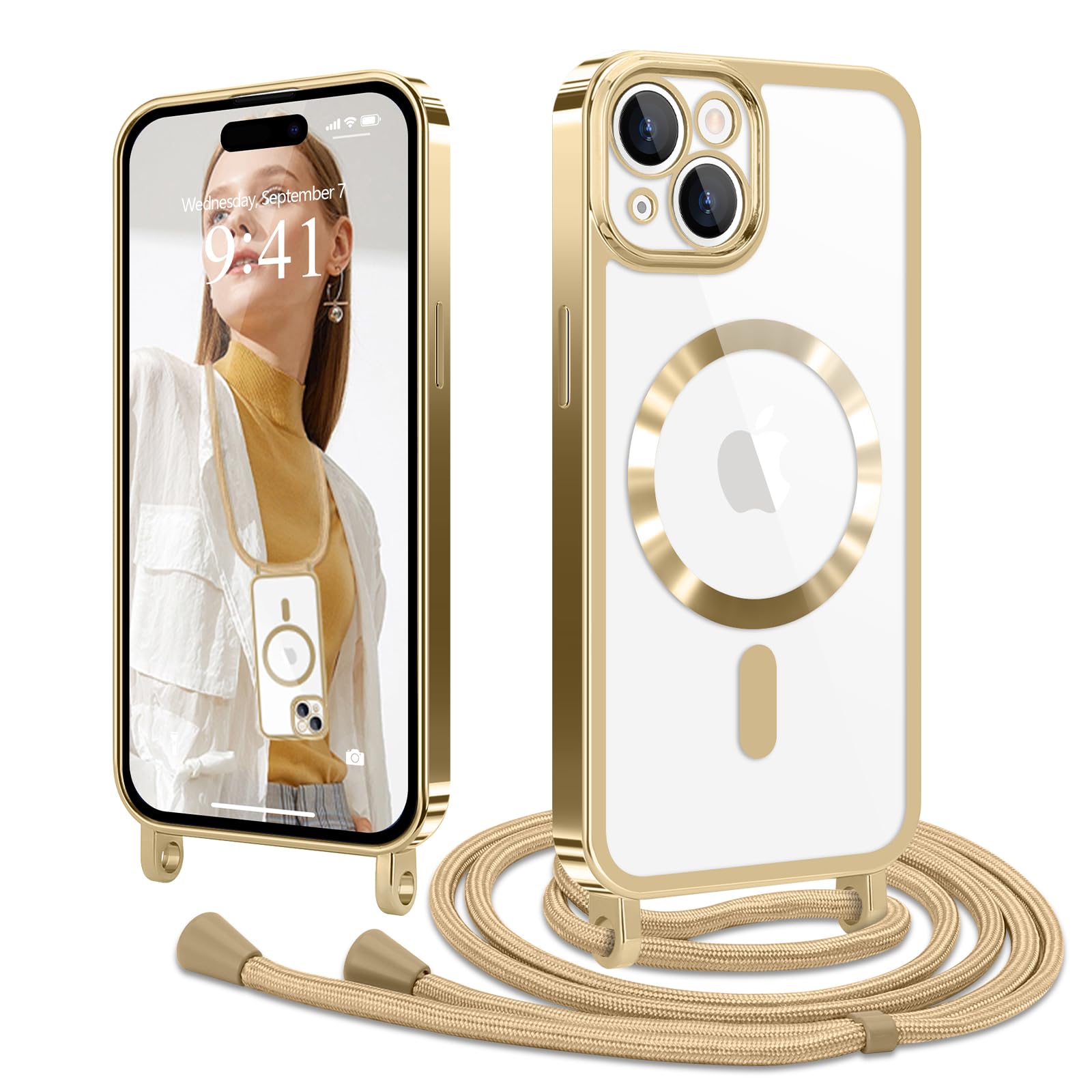 Amazon.co.jp: Lafunda iPhone 15 用 ケース クリア MagSafe対応