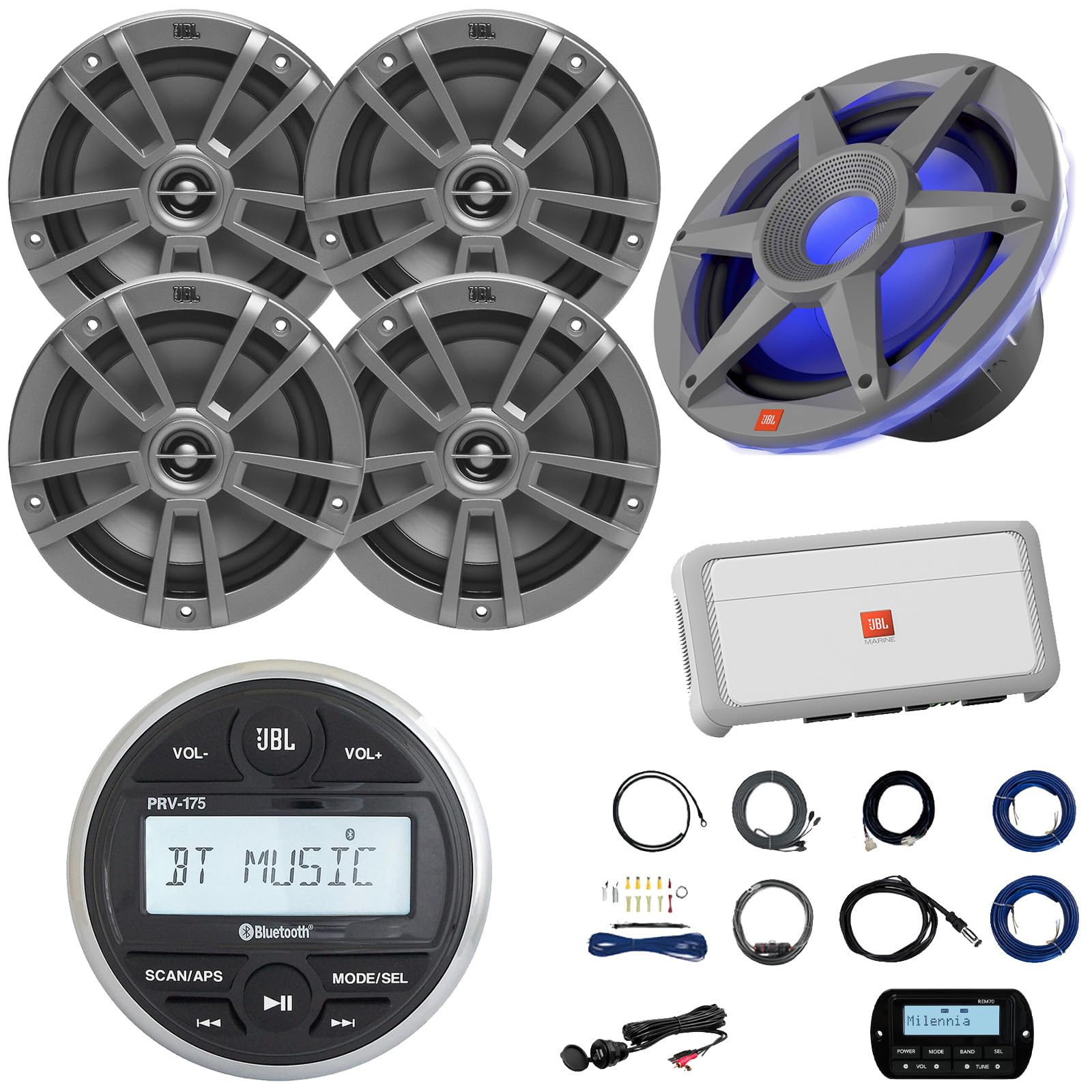 Amazon.com: JBL PRV-175 Marine Gauge Hole Mount USB Bluetooth AM