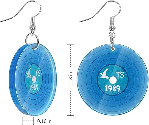 Miniatura 2 de Aretes inspirados en el cantante 1989 TS Inspired Pendientes para los fanáticos de la música regalos para los amantes de la música, regalos de
