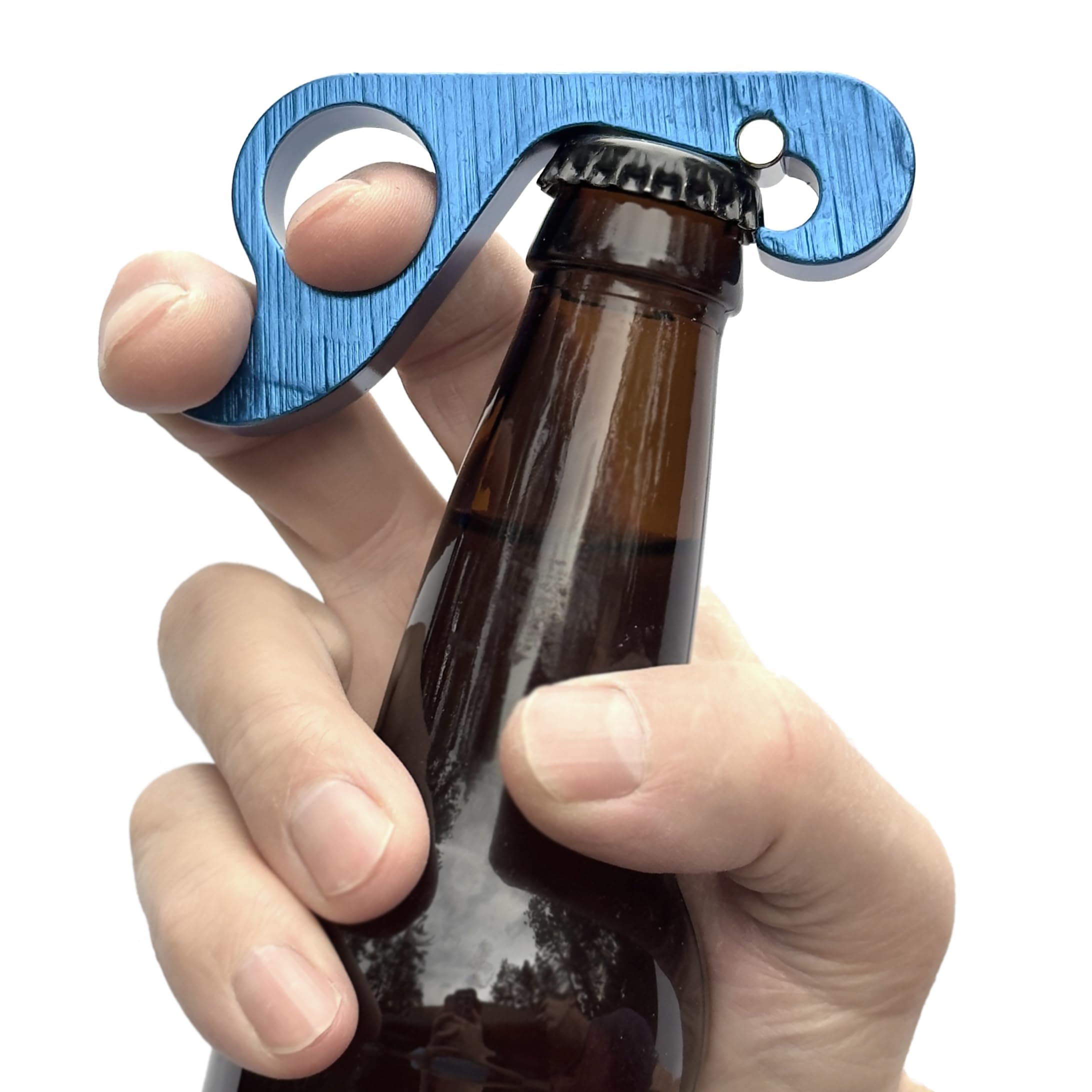GrabOpener One Handed Grab Opener for Bottles, Blue