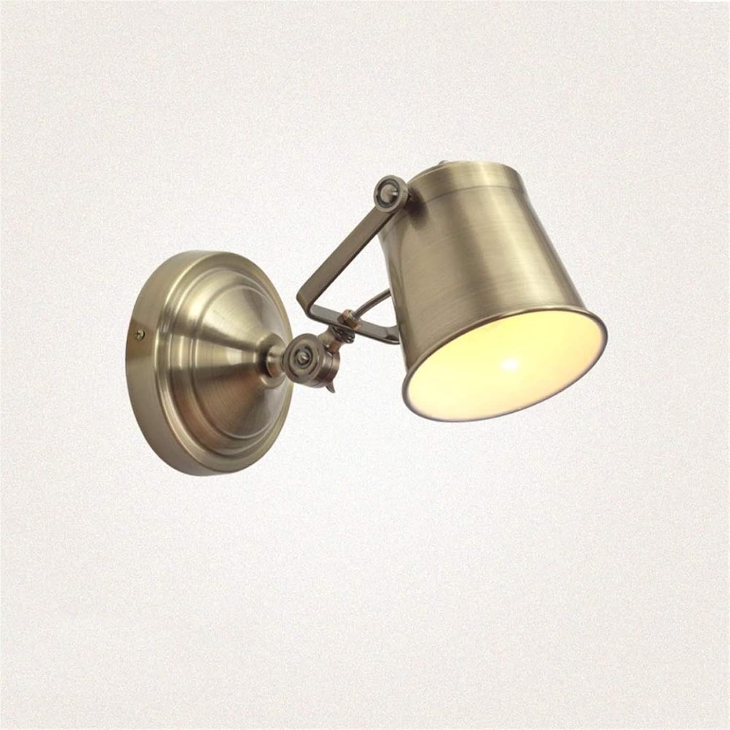 HYJAUSXB European Wall Light Bedroom Bedside Loft Industrial Wrought Iron Sconce American Rustic Swing Arm Adjustable Lamp, Pendant