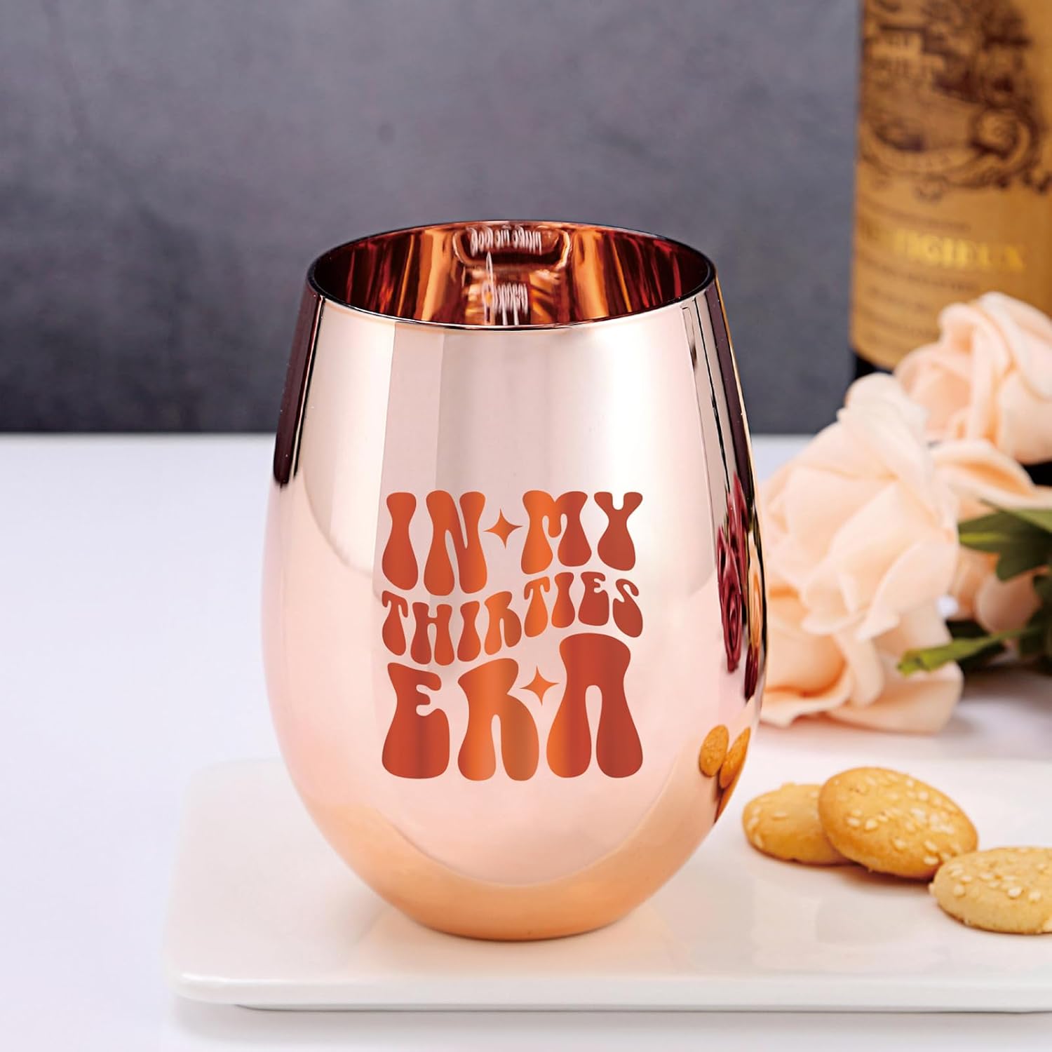 In My 30s Era Wine Glass - 30th Birthday Gift for Her - 30 Year Old Gifts for Women, Sister, Mom, Daughter, Best Friend - Funny 30th Birthday Decorations for Her (Stemless) - Image 6
