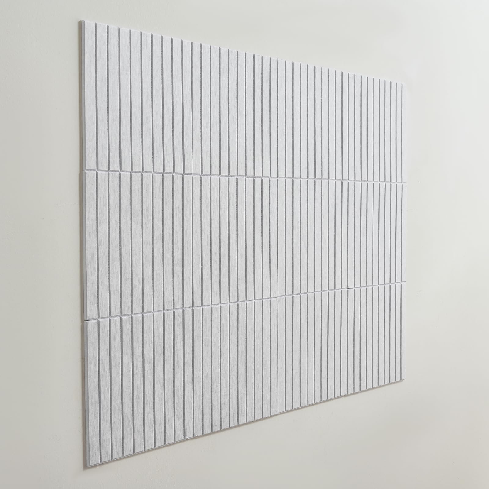 Lightomorrow 12-Pack Felt Wall Tiles, Large Bulletin Board with Safe Removable Adhesive Tapes, 11.8 x 11.8in Panels Alternative for Home Wall Decor,