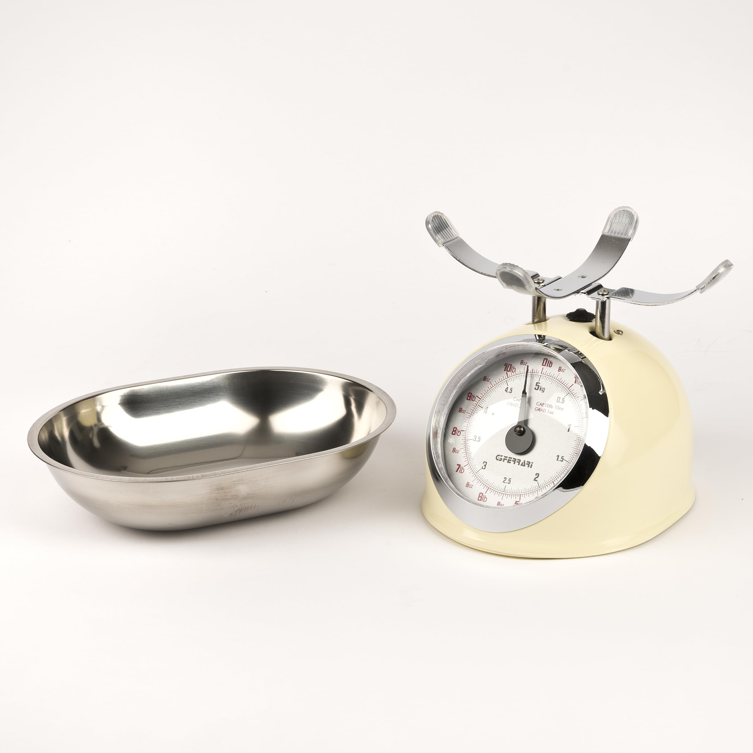 G3 Ferrari Bilancia Meccanica da Cucina Aska 5 kg Metallo Panna