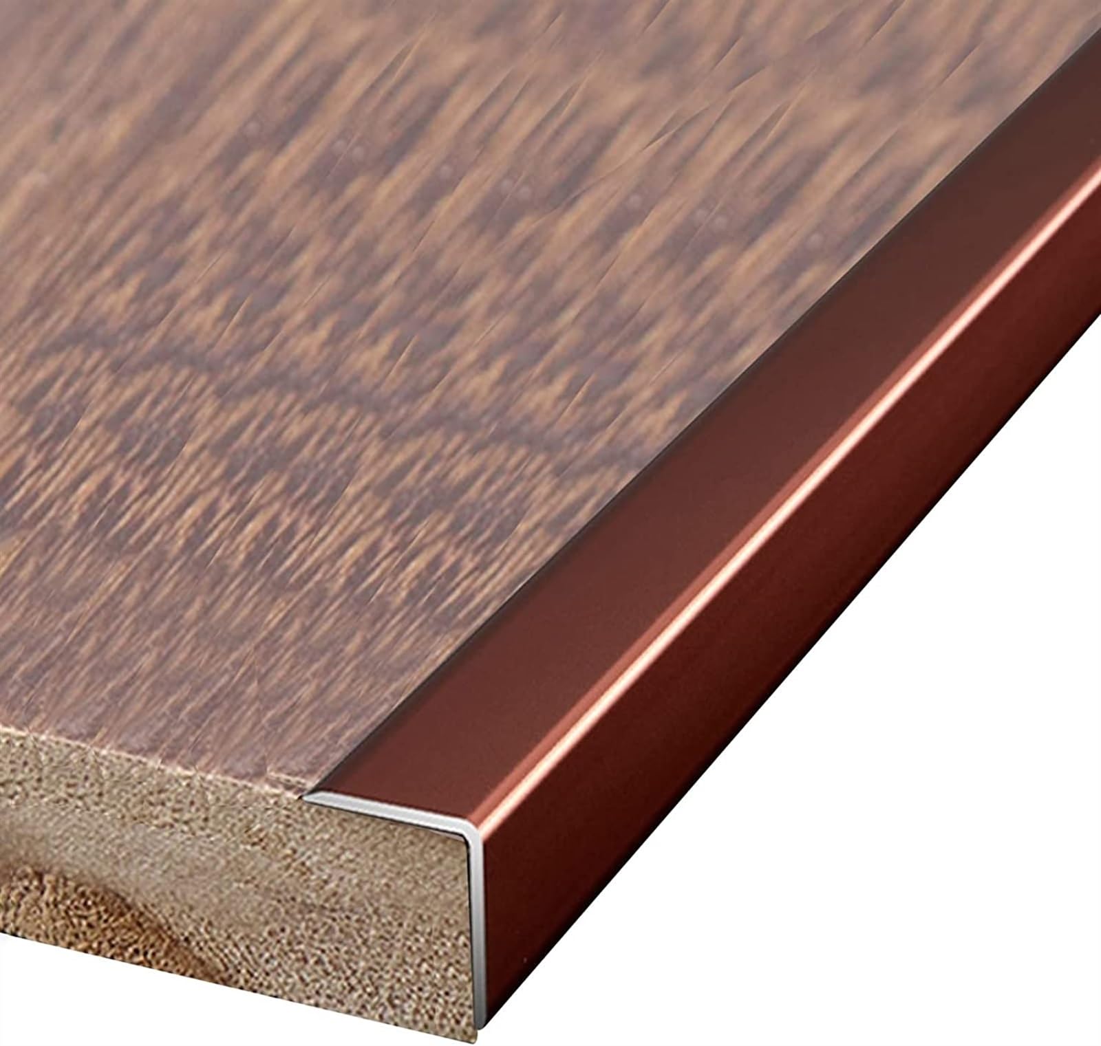 KEuLen Profilo di Transizione, Striscia di Soglia, Barra di rifinitura del Bordo del Gradino for Scale in Legno/Scala in Marmo, Striscia di Transizione for Bordi delle Scale(Red)