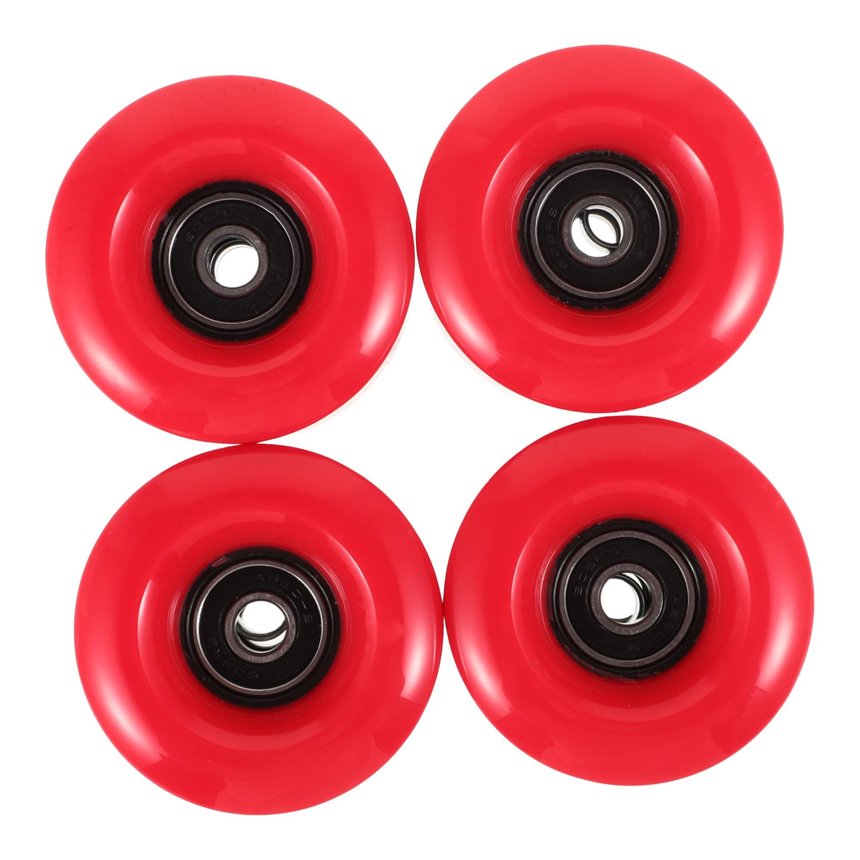 LIOOBO Skate Wheels Replacements 4pcs Roller Skates Pu Wheels Skateboard Supplies