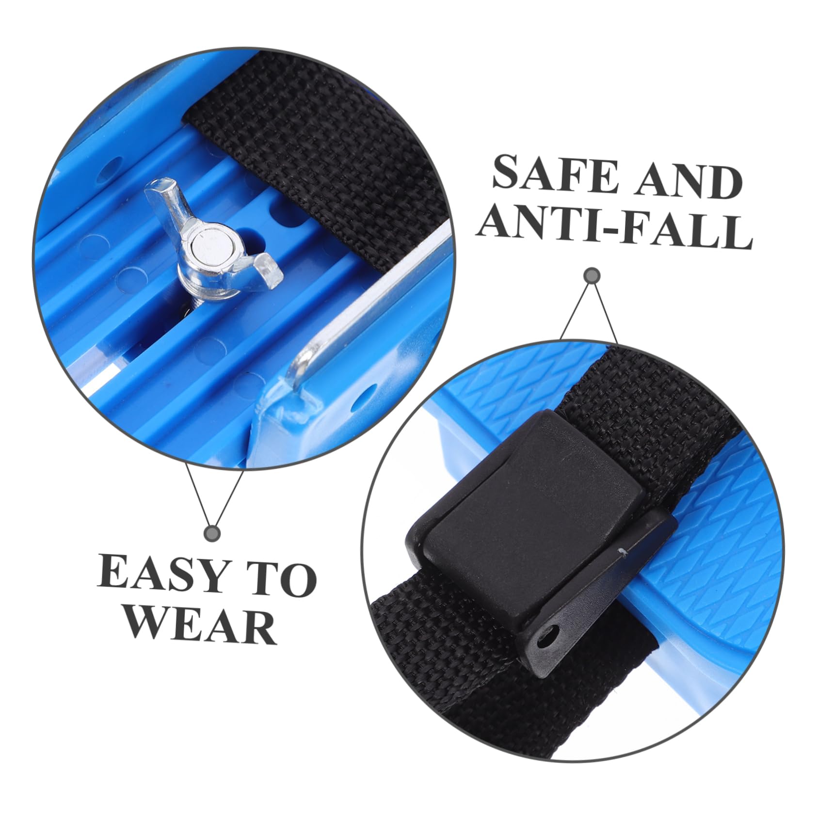 BESPORTBLE Pattini da Ghiaccio per Bambini Doppia Lama Regolabili | 1 Paio, Plastica, Coperture Protettive Incluse, per Outdoor Skating e Sport Invernali, Accessorio per Bambini