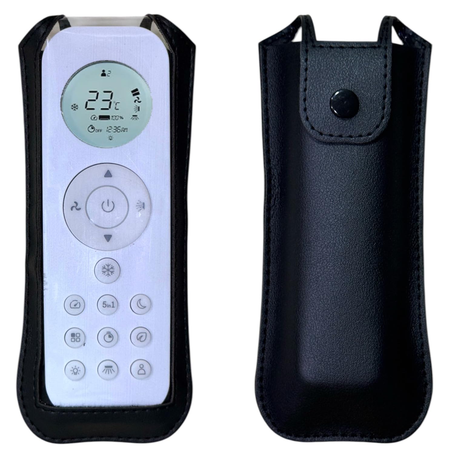 Zaoma Protective Case PU Leather Cover Holder Compatible for AC Remote No. 301, Compatible/Replacement for Blue Star Split/Window AC Remote Control Protective Case (Black)-picture-14