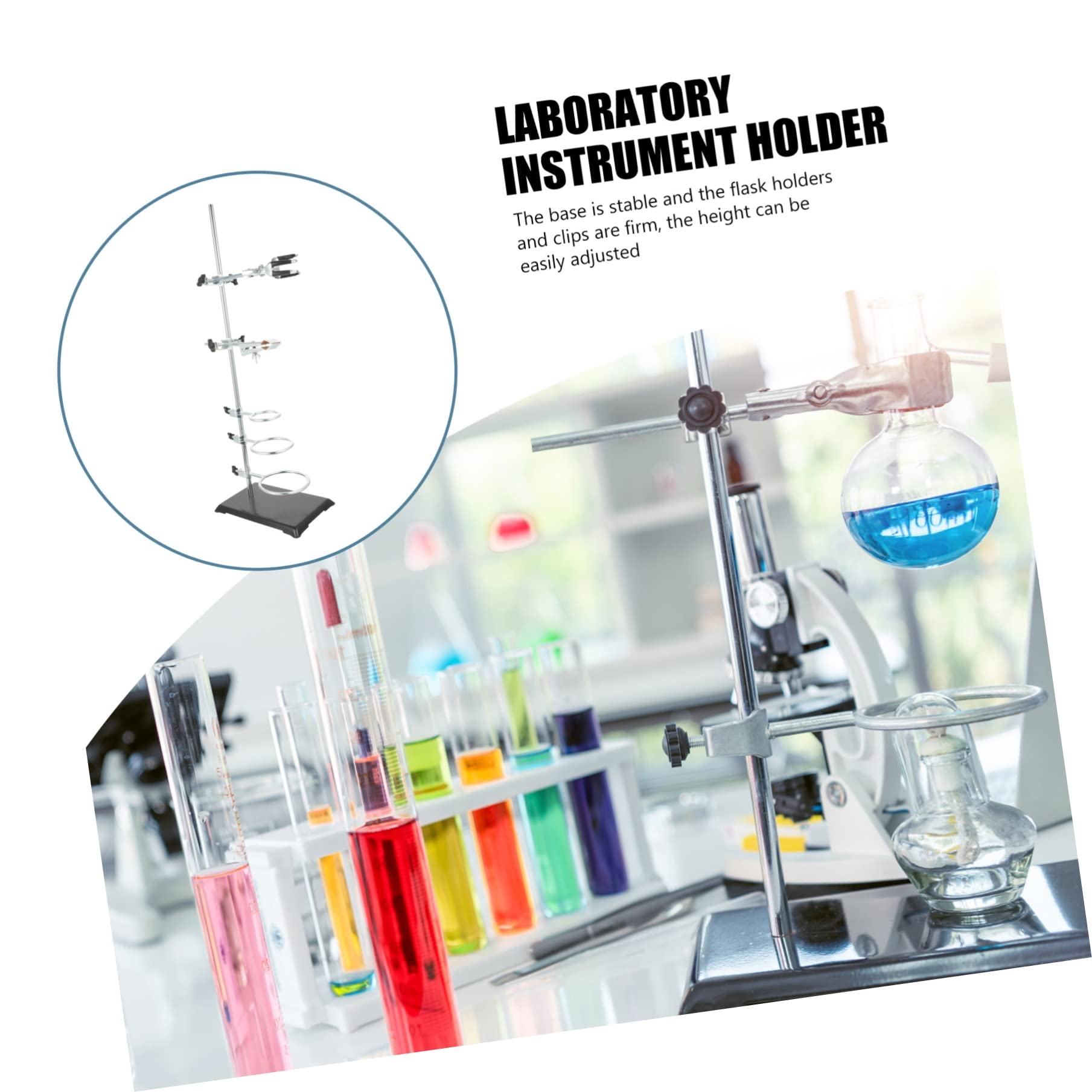 Chemischer Labor Retortenstativ 60cm aus Eisen für Experimente