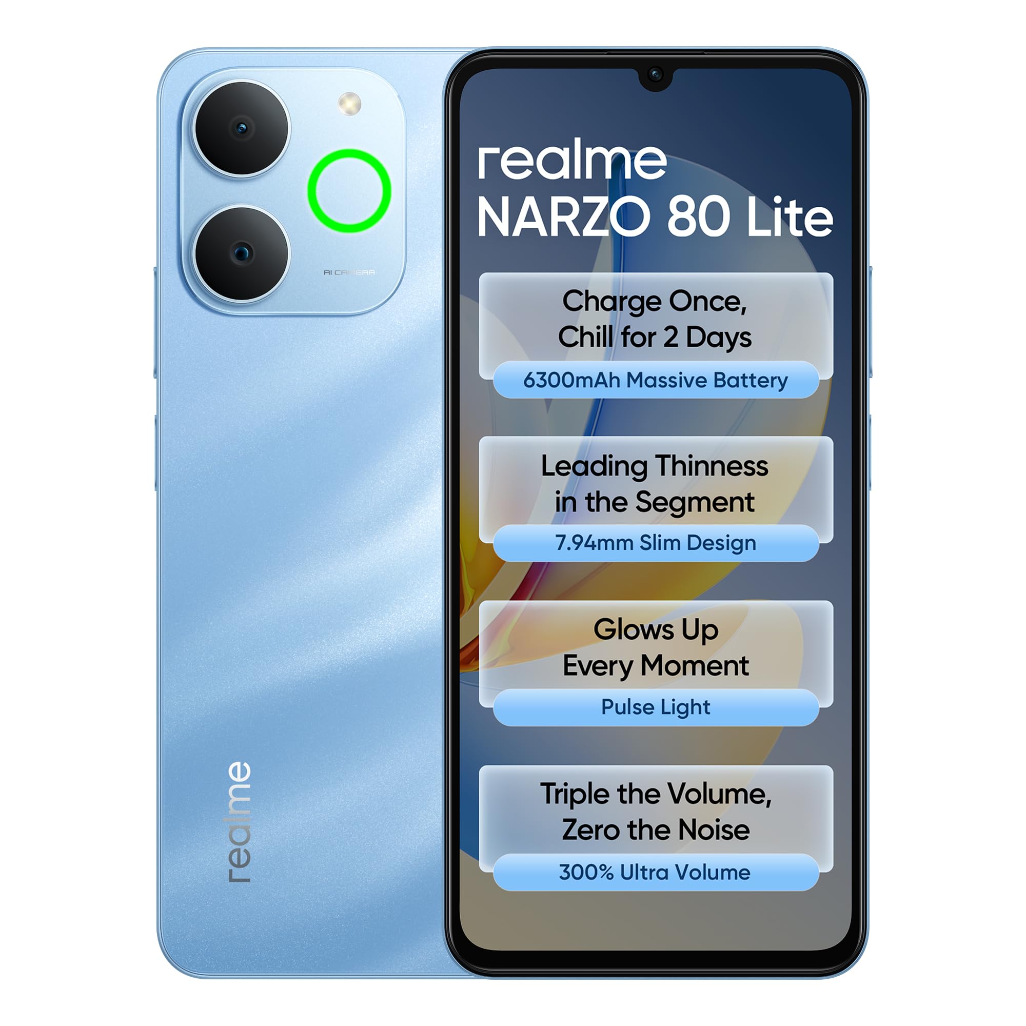 realme Narzo 80 Lite 4G See Blue 4GB 64GB