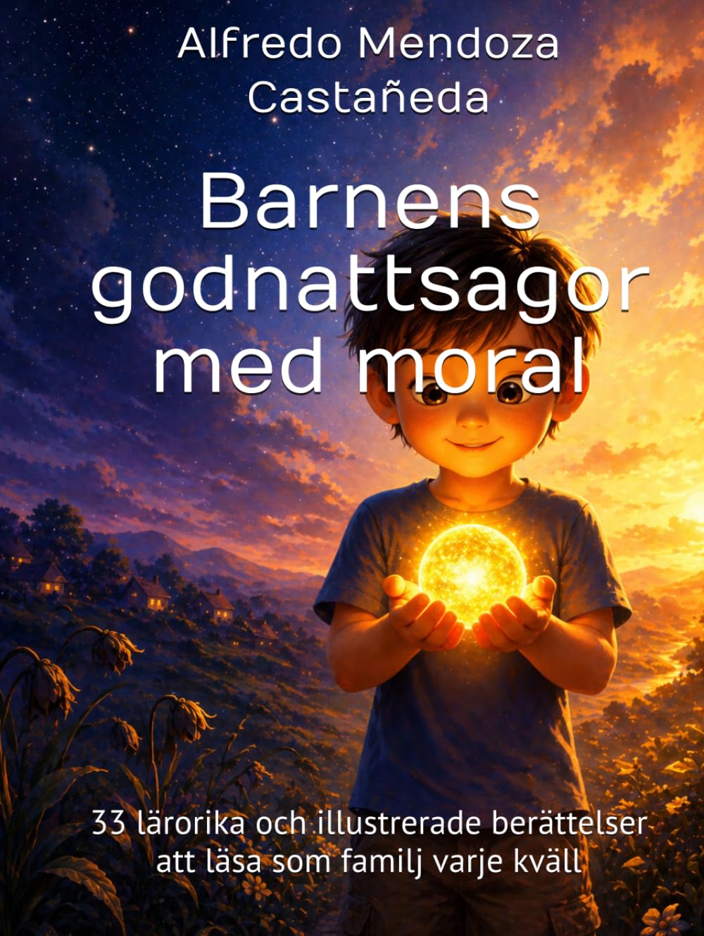 Barnens godnattsagor med moral: 33 lärorika och illustrerade berättelser att läsa som familj varje kväll