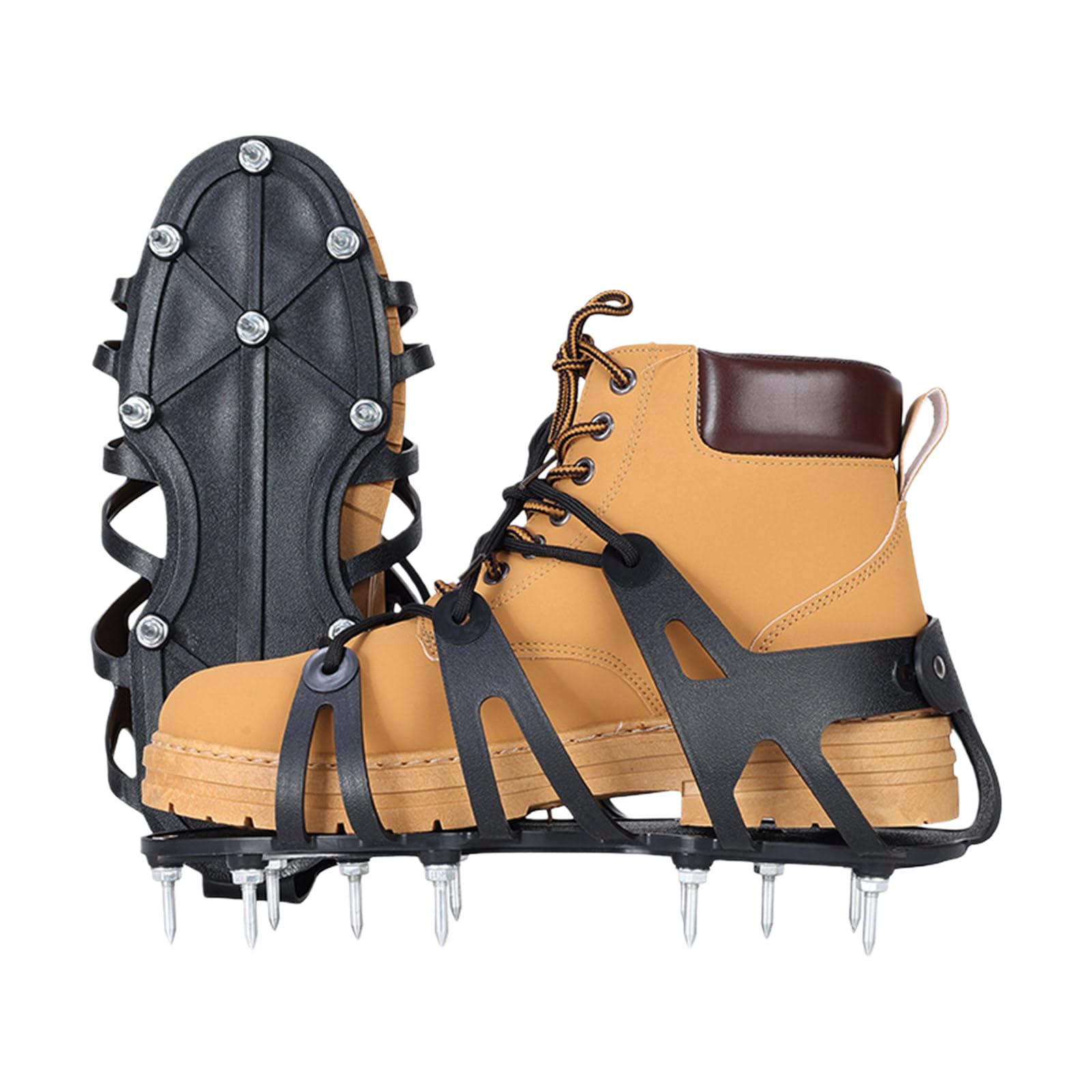 Kalttoy Multipurpose Steel Spikes Aerator Footwear For Yard Maintenance Fertilizers Penetration And Root Ventilation Slip Proof Garden Aerator Footwear