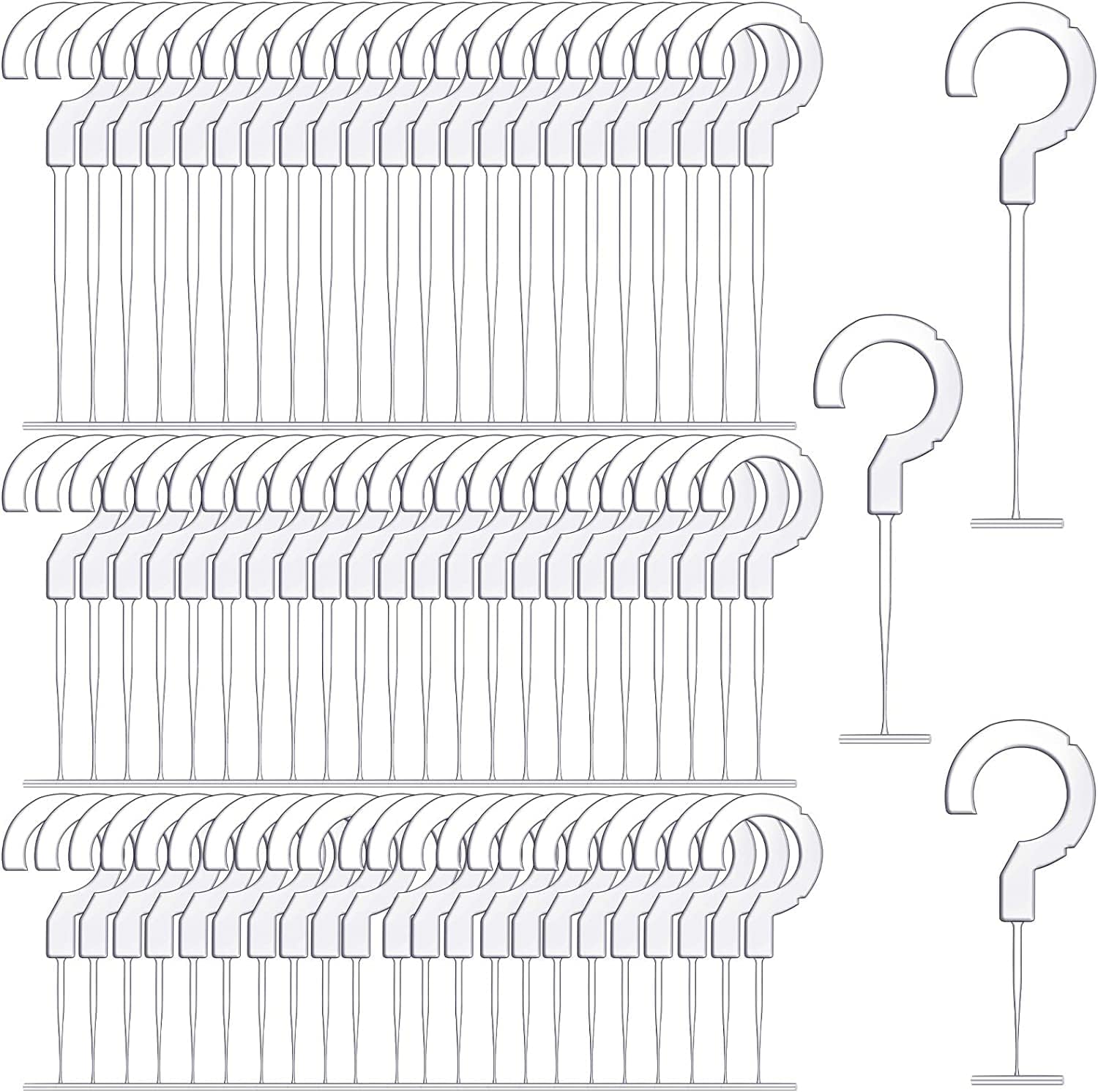 Azonee 5000 Pieces Clothes Tagging Applicator Set Plastic J Hook Fasteners Clothing Tagging Fasteners Hanging Tag Fasteners for Tag Label Standard Tagging Barbs Fine Tagging Applications