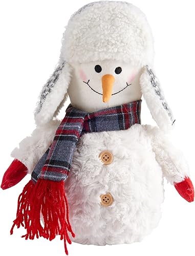 Miniatura 3 de Elements Topes de puerta con peso de tela de invierno, muñecos de nieve y oso polar, multicolor