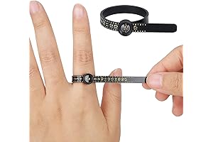 Upgraded 1-17 USA Size Reusable Finger Ring Sizer Gauge Measuring Kit