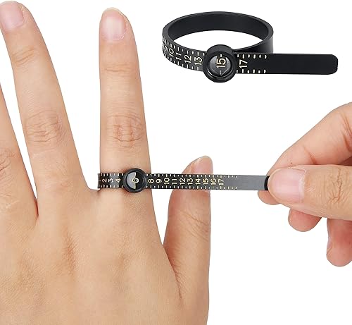 Juego de medición de anillo mejorado, herramienta de medición de tamaño de dedo, herramientas de medición de tamaño de joyería, tamaño de anillos de