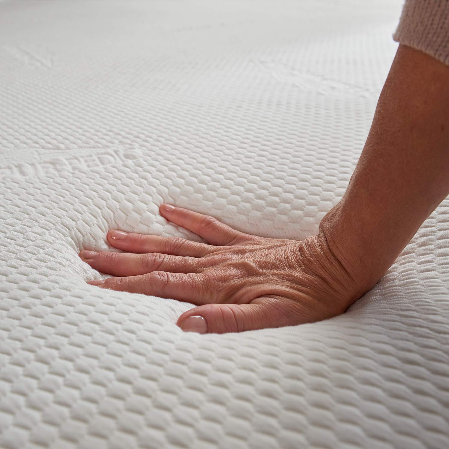 PUM PUM Luxora 2 Inch Natural Latex Rubber PU Foam Mattress Topper,White (78 * 36) 2