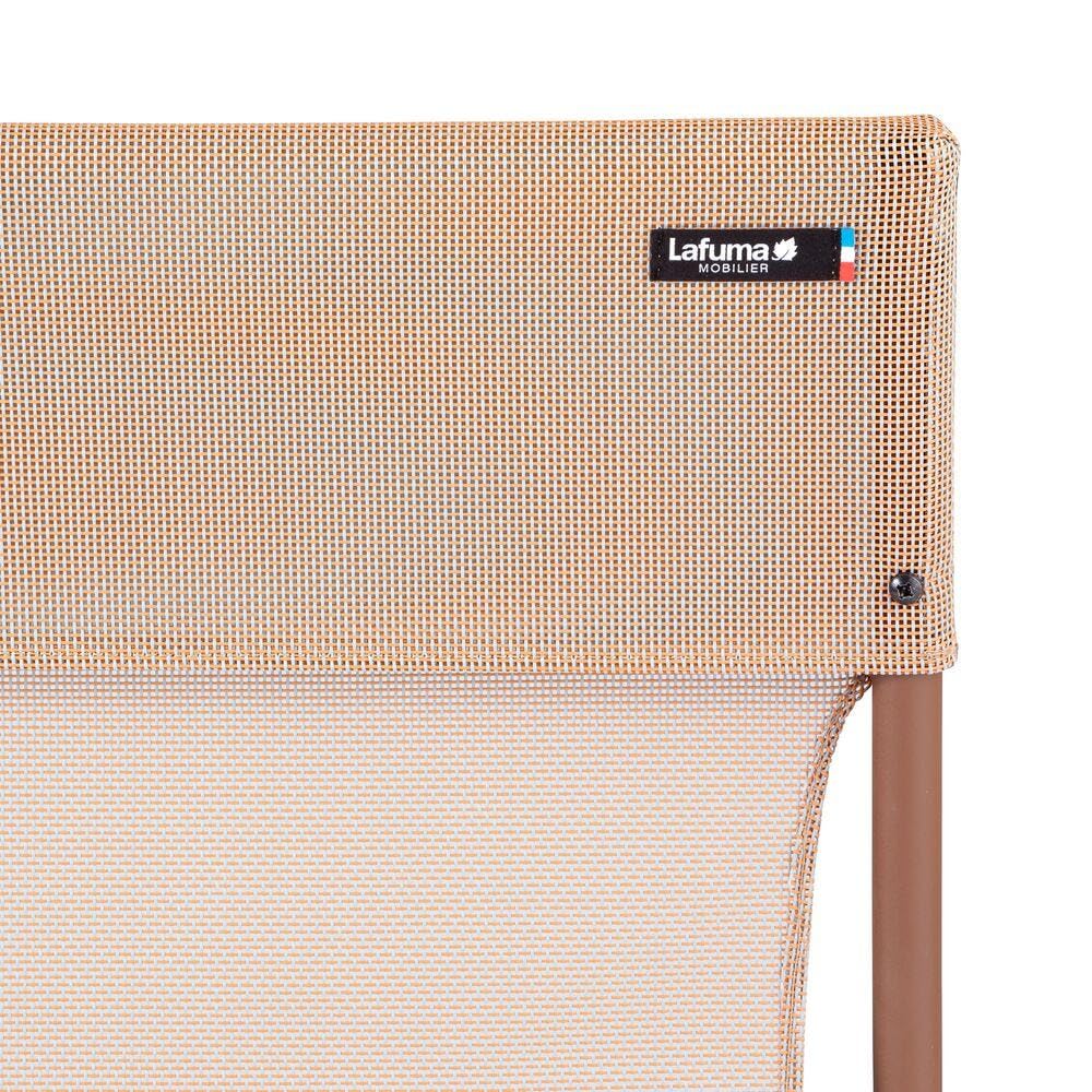 Lafuma - Chaise Pliante Ultra-compacte | Fabriqué en FRANCE - Garantie 5 ans - Orange - Chaise assortie aux tables BALCONY pour un ensemble harmonieux
