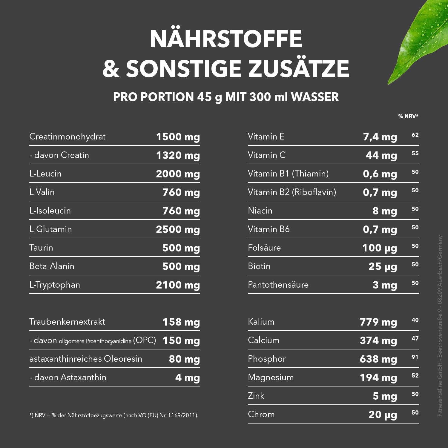 Best Body Nutrition Anabolan Post Load 2.0 – 1800g Tropical – Shake mit Wheyhydrolysat, Creatin, BCAA, Vitaminen & Mineralstoffen – für aktive Ernährung nach dem Training – ohne Gluten, vegetarisch