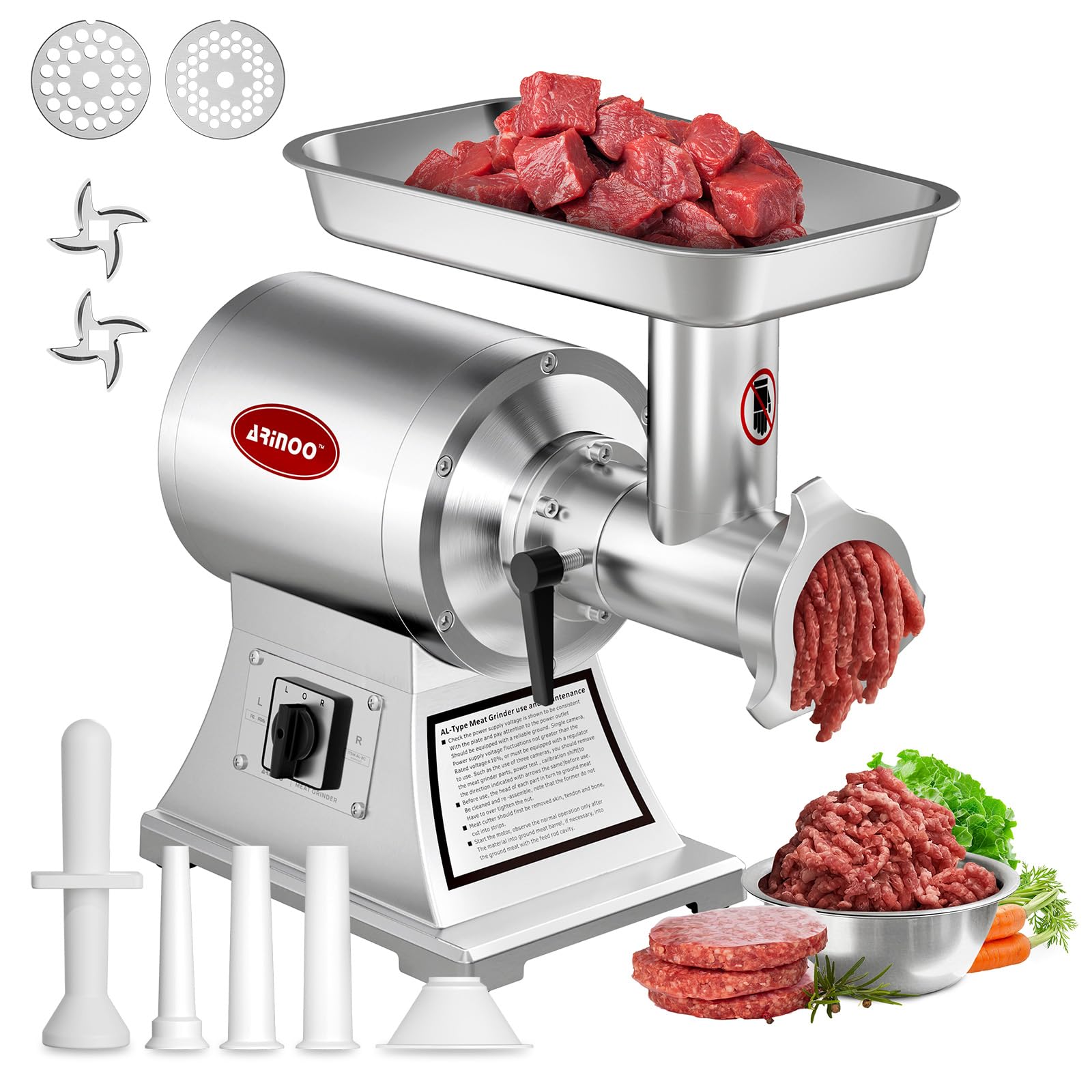 ARINOO Commercial Meat Grinder #8C