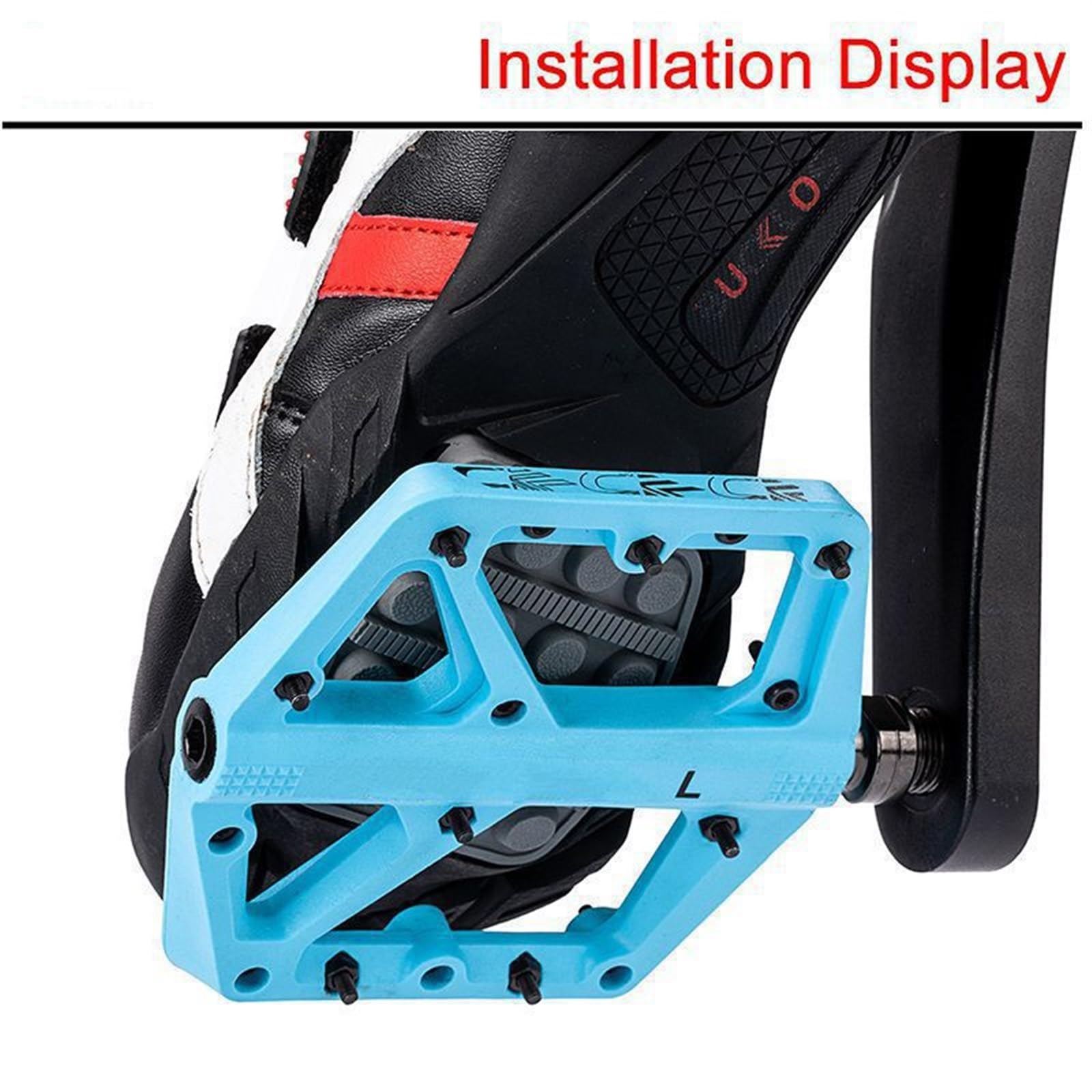 MKBHD Pedał rowerowy MTB DU Łożyska górskie Szosowe Pedały rowerowe 9 16" Ultralight Antypoślizgowe pedały rowerowe Szosowe BMX Część rowerowa(Orange-1 Pair)