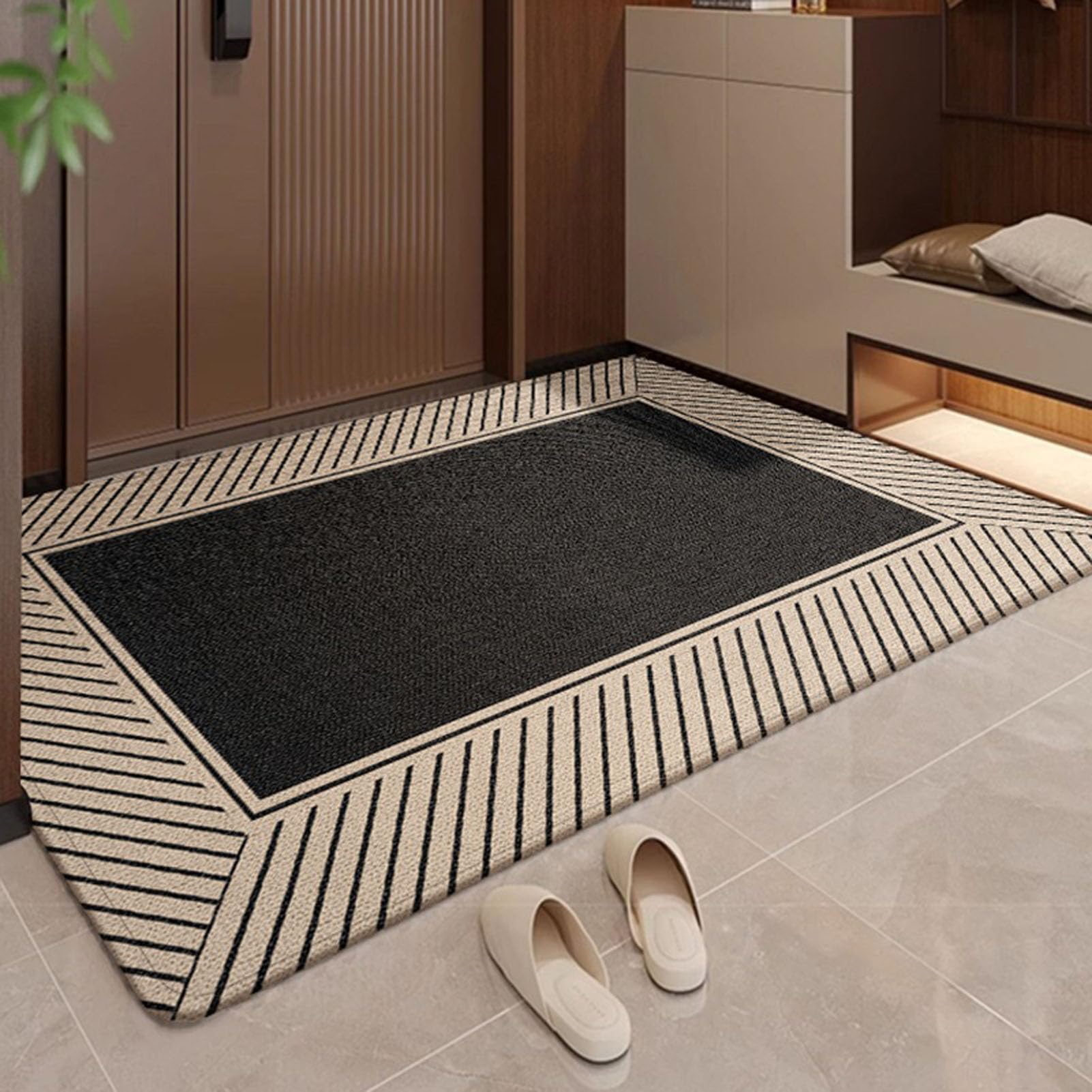 Tapis anti-poussière paillasson extérieur entrée antidérapant 80x120