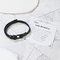 Vista 38 de Sereney Christmas Gifts for Him Son Boys Bonus Dad Father Men Boyfriend Grandson Friend as Triple Protection ID Bracelets Birthday Gifts for 9 10 11