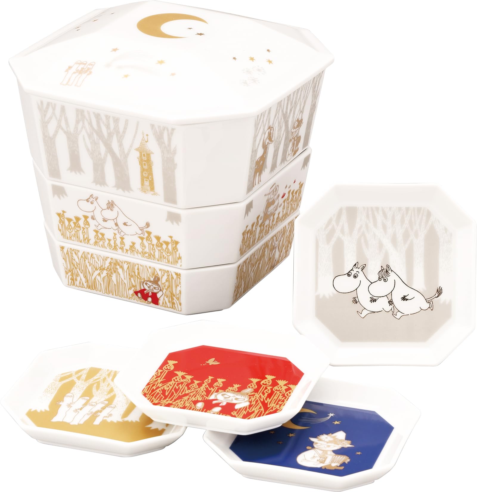 Amazon｜山加商店 MOOMIN (ムーミン) 「 節句 Special Day 」 重箱 (17