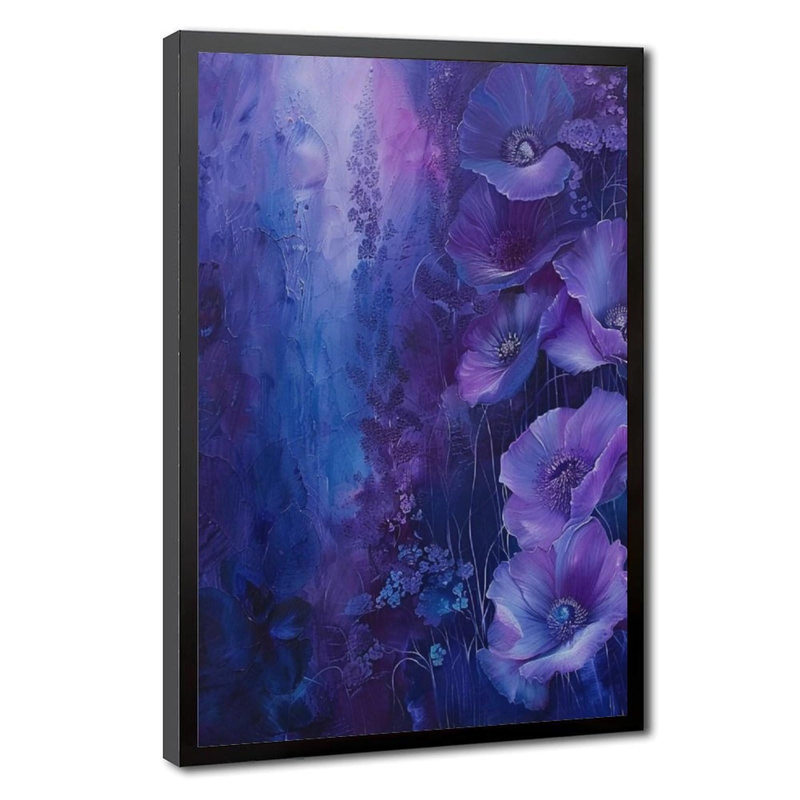 Bareronor Abstract Purple Poster Canvas Poster Bedroom Decor Landscape Office Room Decor Gift 20" L X 30" W
