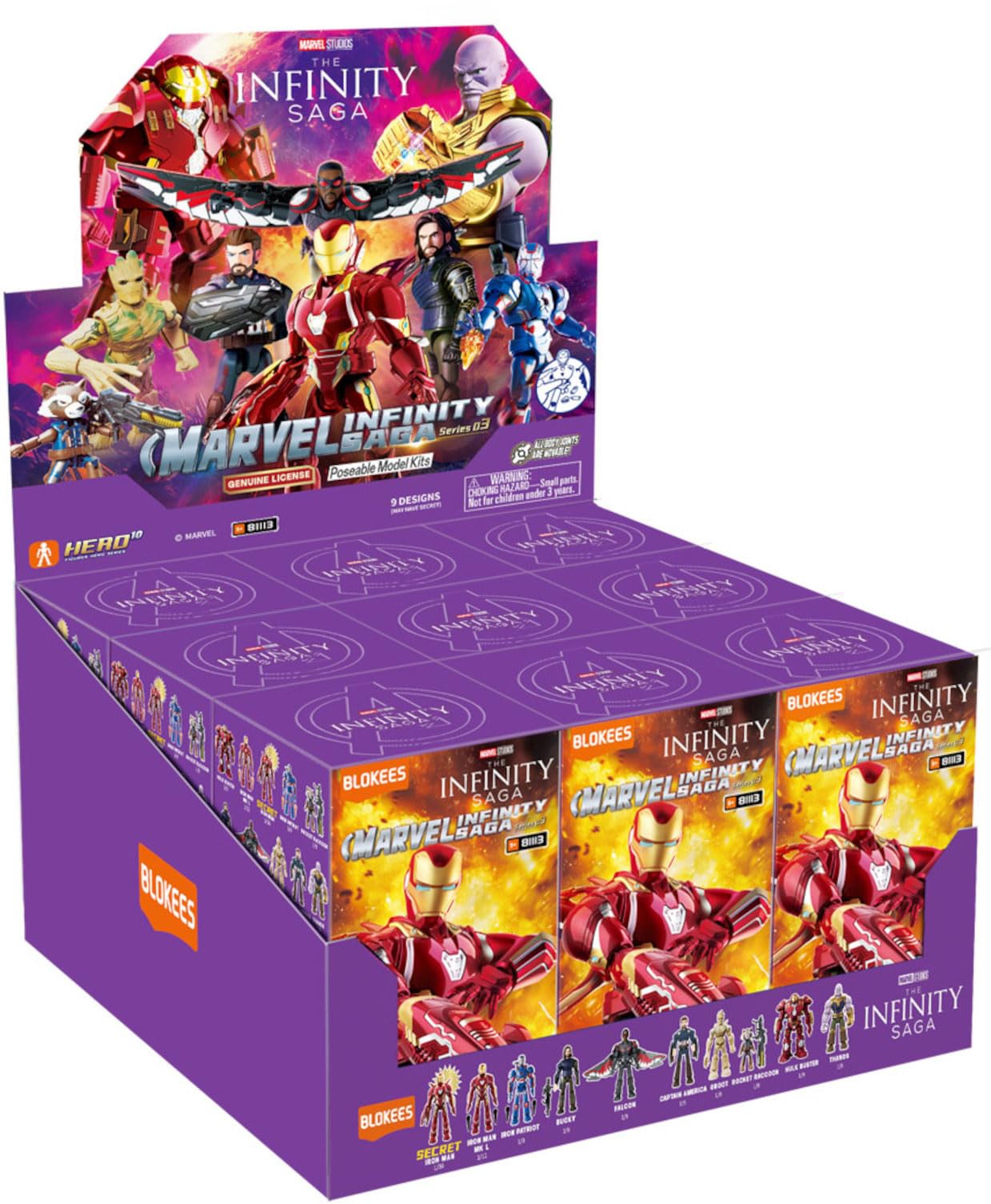 Amazon.co.jp: 童友社 MARVEL INFINITY SAGA Series03 9個入 BOX