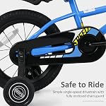 Olakids Les enfants font du vélo, 12 14 16 18 Inch Petits enfants vélo pour garçons filles 3-8 ans, vélo pour enfants avec roues d'entraînement réglables Siège et panier de poignée, frein à main et rétropédalage