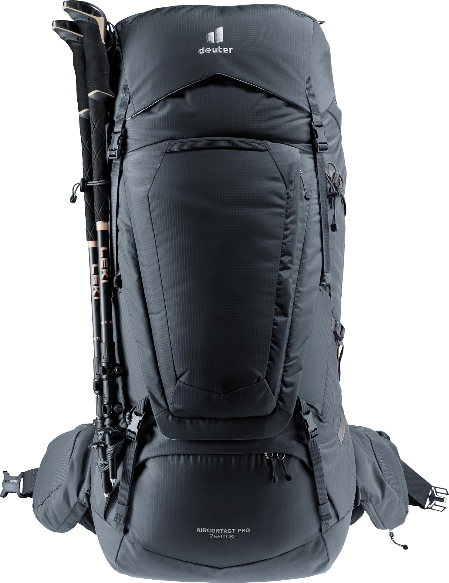 deuter Aircontact Pro 85+10 plecak trekkingowy, Kolor: czarny, 85+10 L, Minimalistyczny