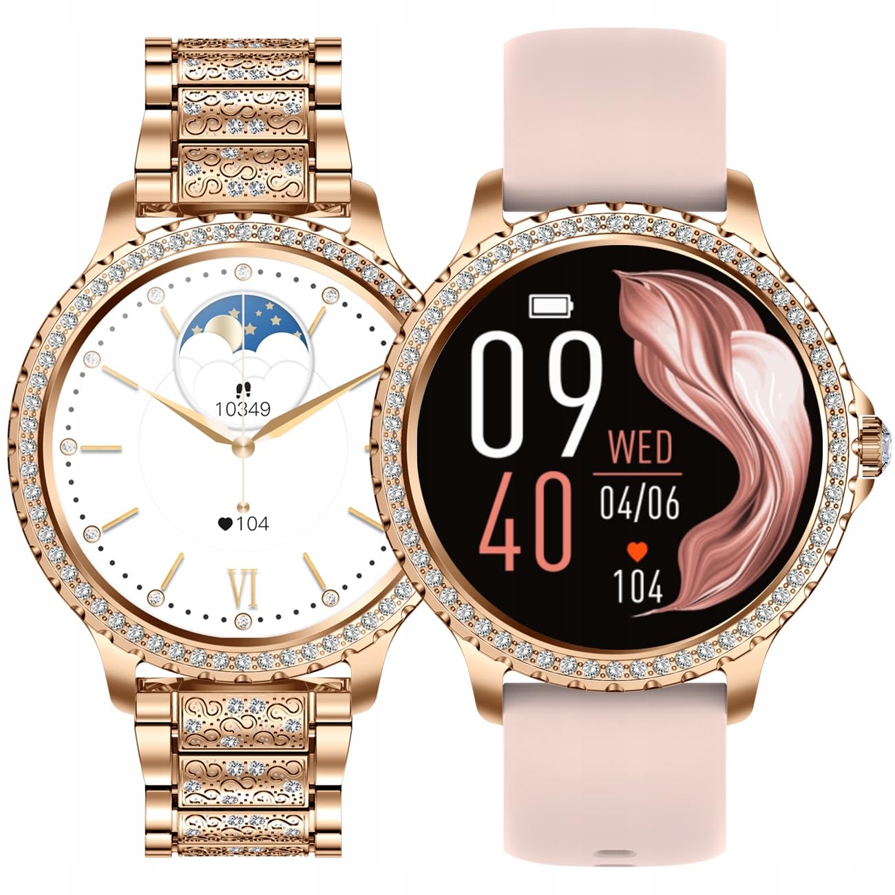 SMARTWATCH ZEGAREK DAMSKI POLSKIE MENU ROZMOWY SMART WATCH DLA KOBIETY PL