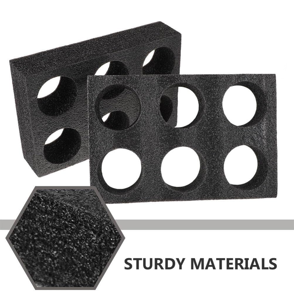 OUNONA 4 Pièces Porte-Gobelets À Emporter Plateau De Tasse En Mousse À 6 Cavités Pour Emporter Porte- Outil D'emballage De Boisson Pour Camping Pique- Magasin À Emporter