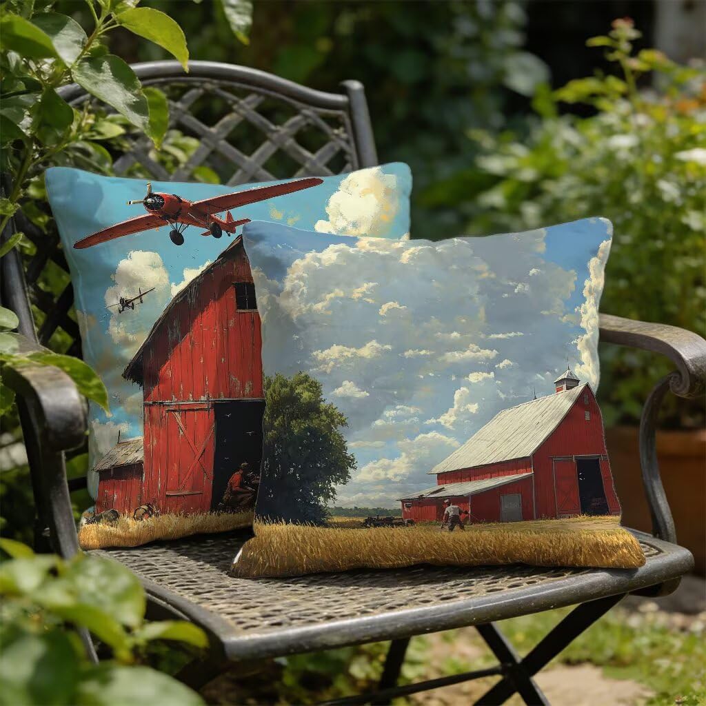 Poduszka 80 x 80 cm, zestaw 2 poszewek na poduszkę w gospodarstwie, 80 x 80 cm, lniana poduszka dekoracyjna, na sofę, oddychająca, poduszka ozdobna, na wiosnę lato, do sypialni, ogrodu, dekoracja domu