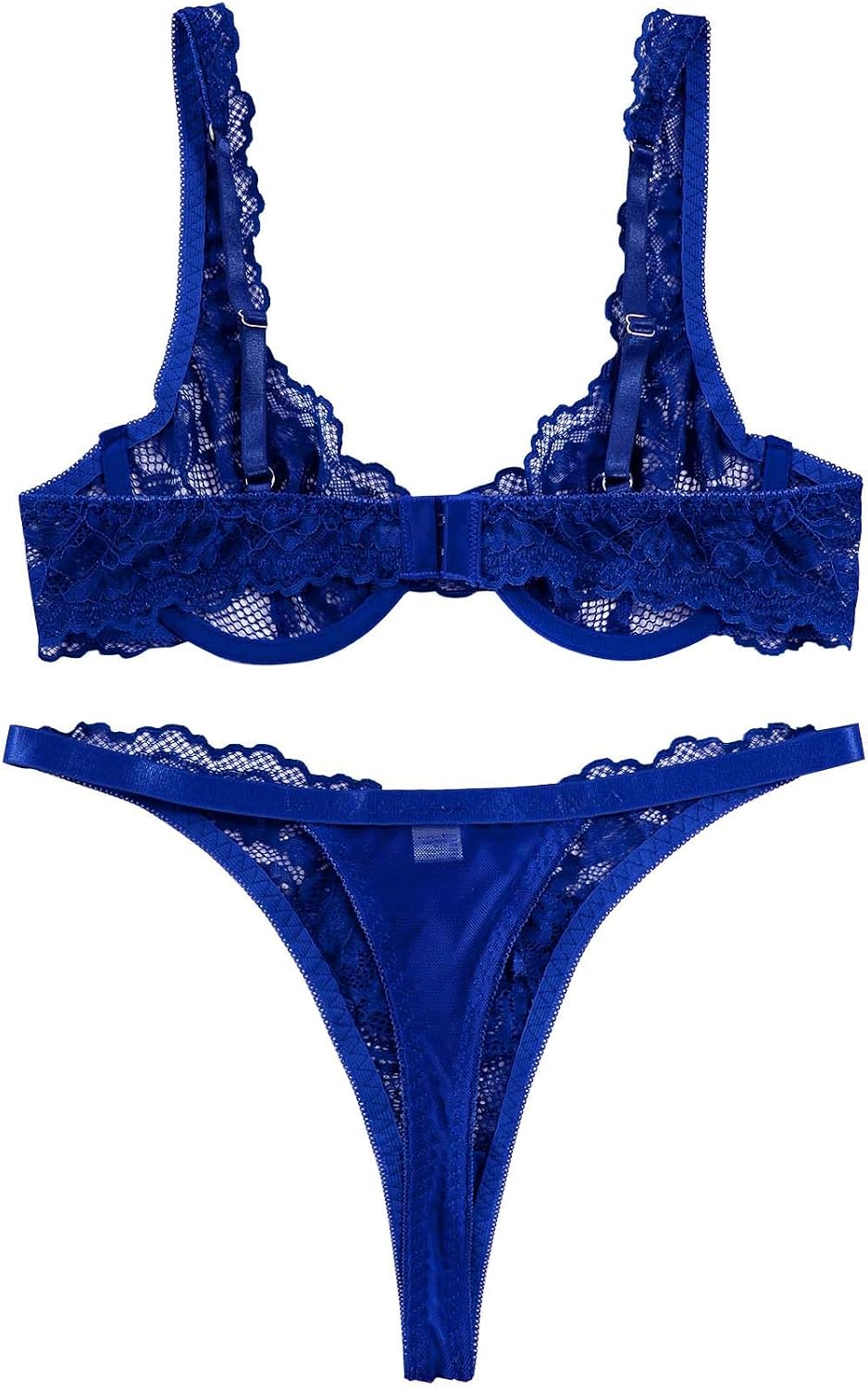 Lilosy Sexy Lingerie Set 2 Piece Women Outfits Bra and Panty 3XS-6XL
