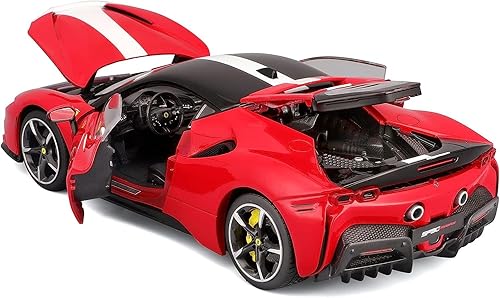 Miniatura 2 de Bburago B18-16911 Ferrari Signature SF90 STRADALE Super Car Die Cast, Rojo, L