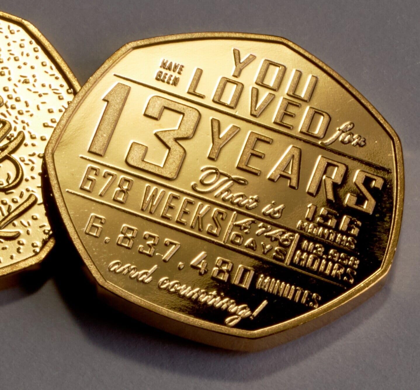 The Commemorative Coin Company Gold 13Th Birthday Commemorative. Gift/Present. 13 Years Old Son/Daughter/Grandson/Granddaughter/Friend/Teenager
