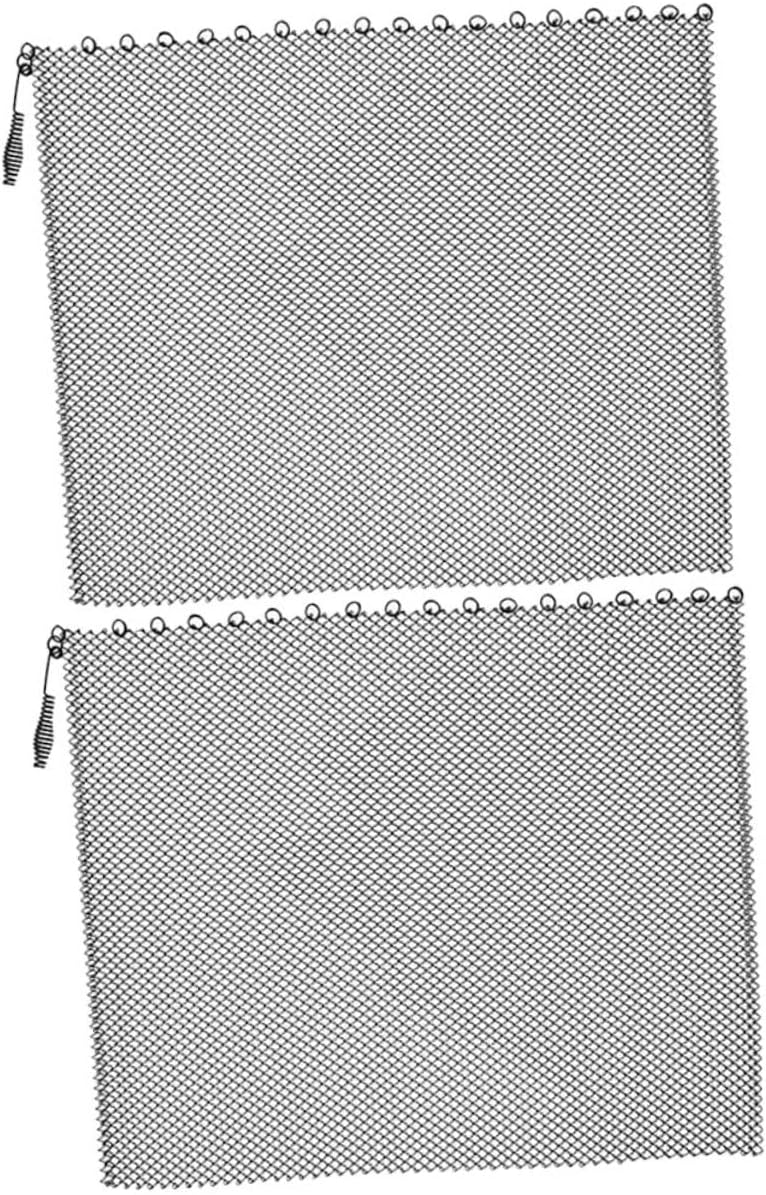 2pcs Fireplace Mesh Screen Panels Xin Metal Fire Resistant Curtain with Handles Rust Inhibiting Enamel Protection for Home Fireplace Safety