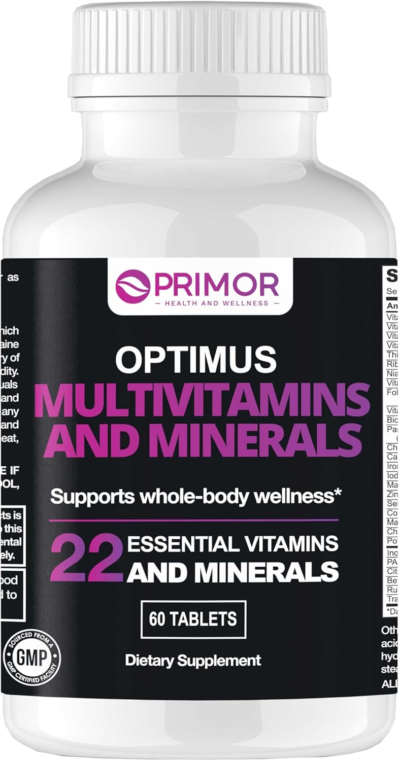 Multivitamin & Minerals One Tablet per Day Packed with 22 Essential – Immune Support | Energy Metabolism | Bone Health | Cognitive Support and More…– for Women & Men | 60 Count
